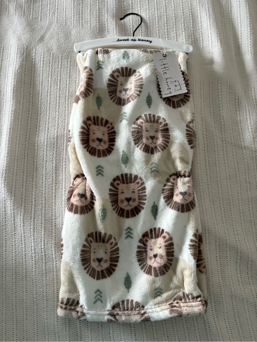 Cream Lion Print Kids Fleece Sleep Sack